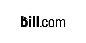 A black and white image of the bill. Com logo