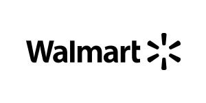 A black and white image of the walmart logo.
